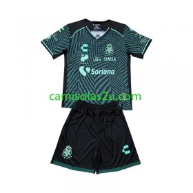 Camisolas de futebol Santos Laguna Criança Equipamento Alternativa 2024/25 Manga Curta